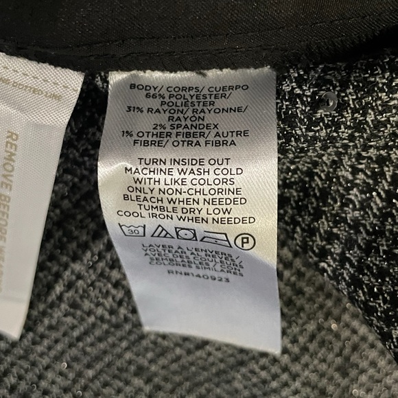 Loft NWT Tie Waist Taper Pants in Sequin Houndstooth size 14 - Picture 7 of 11